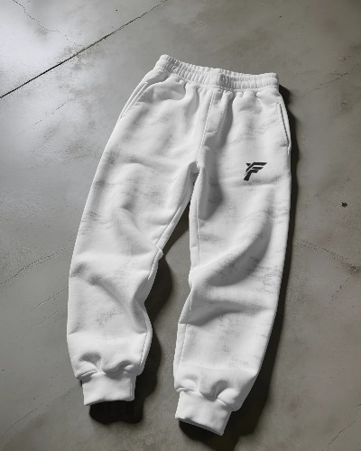 Elastic Waistband and Fabric Folds Jogger